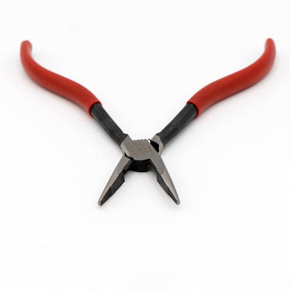 Pince à bec long miniature Crawford Tool 8634 avec mâchoires dentelées (à bec en chaîne)