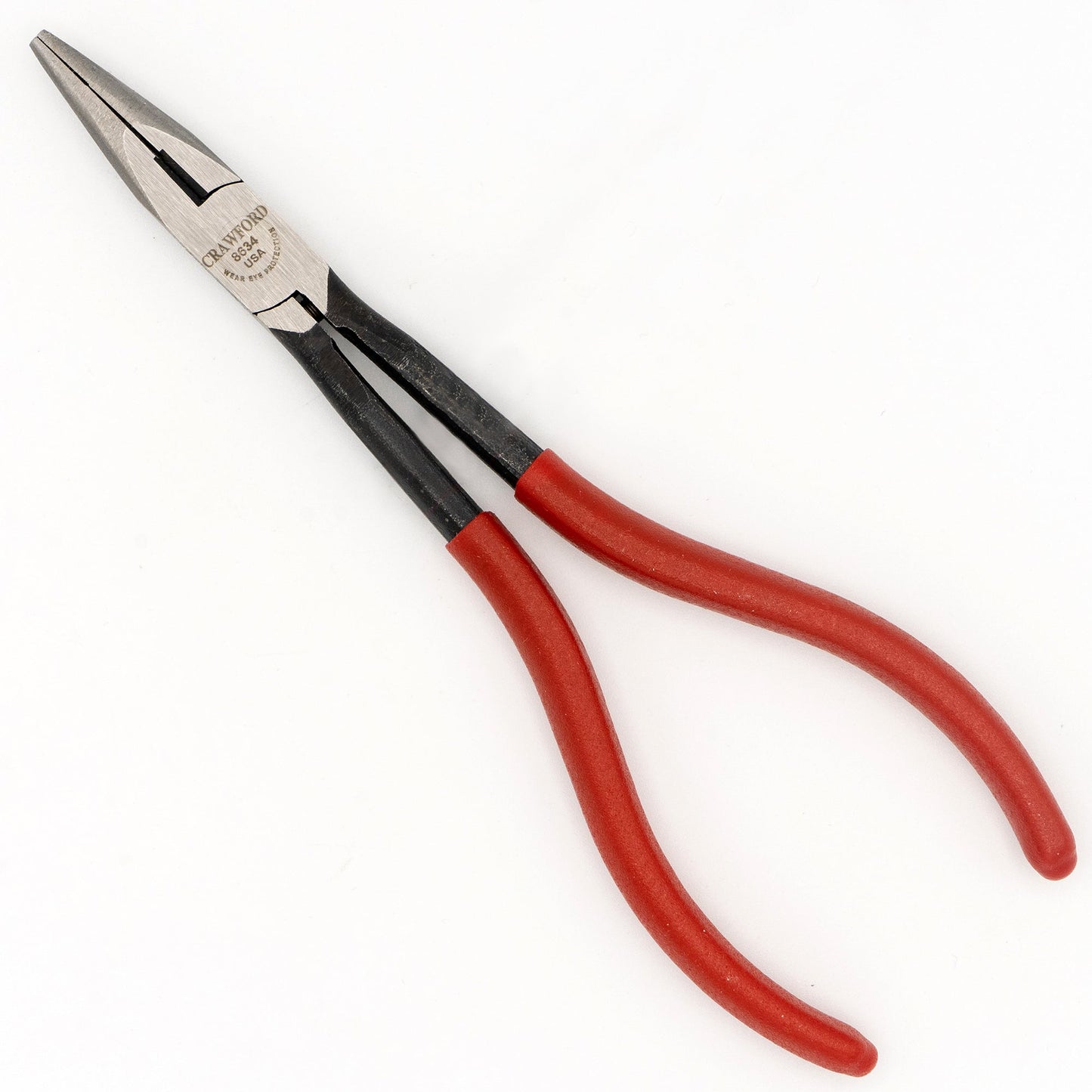 Pince à bec long miniature Crawford Tool 8634 avec mâchoires dentelées (à bec en chaîne)