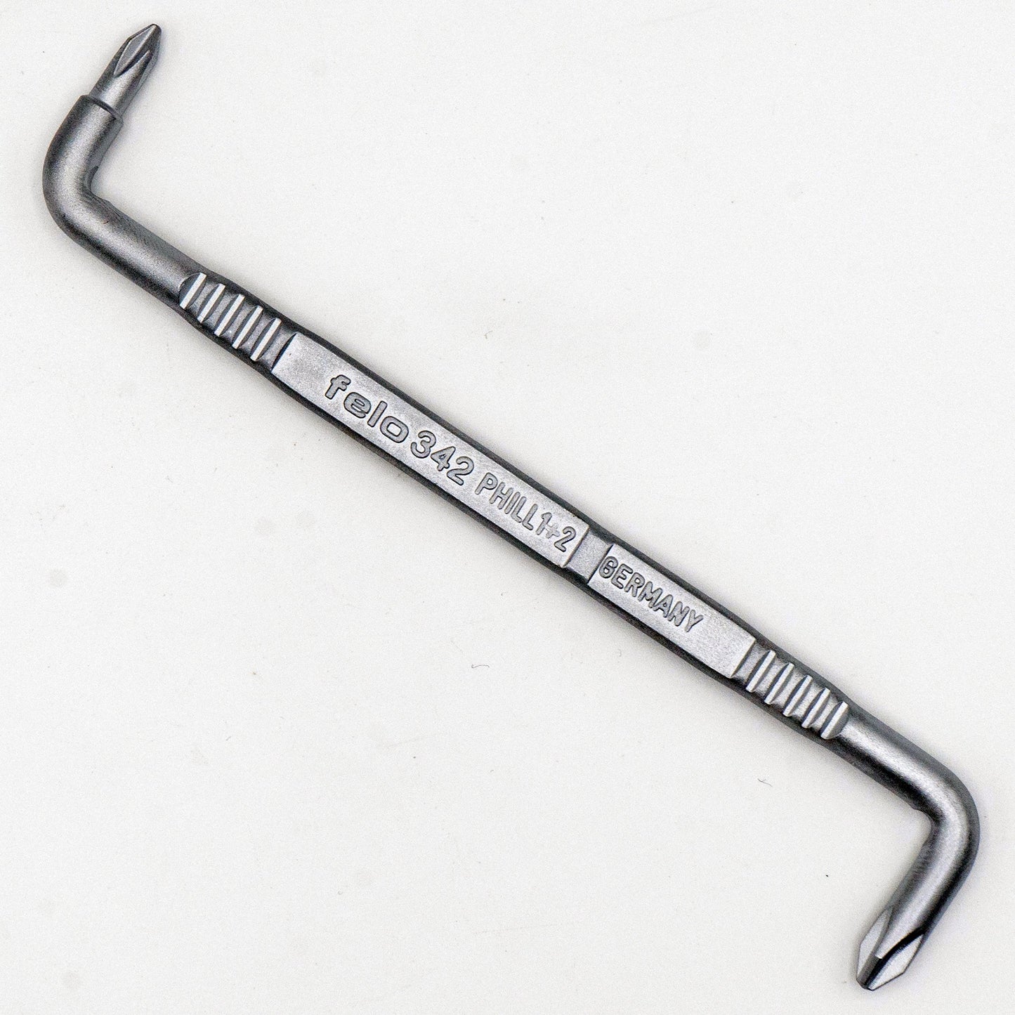 Tournevis coudé Felo 26010 Phillips n° 2 + Phillips n° 1