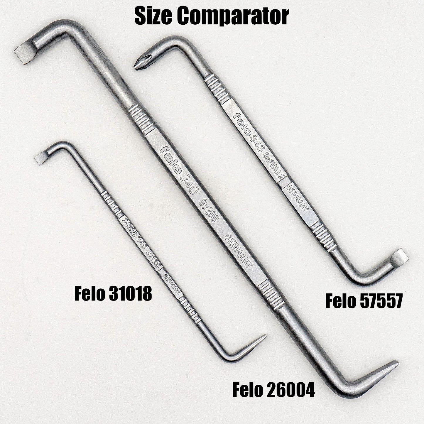 Tournevis coudé Felo 26004 à fente 8 mm (5/16)